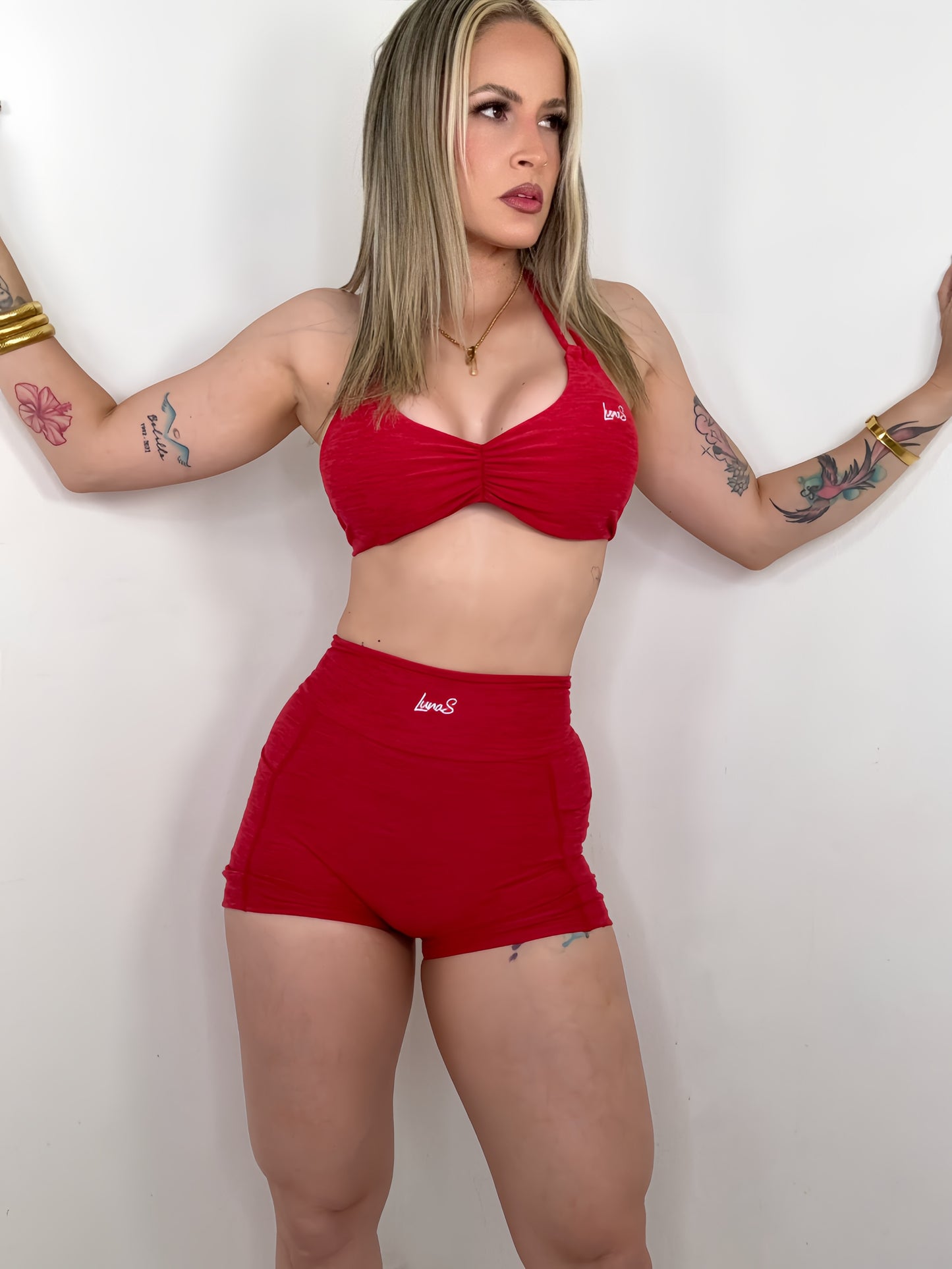 Short Red Set