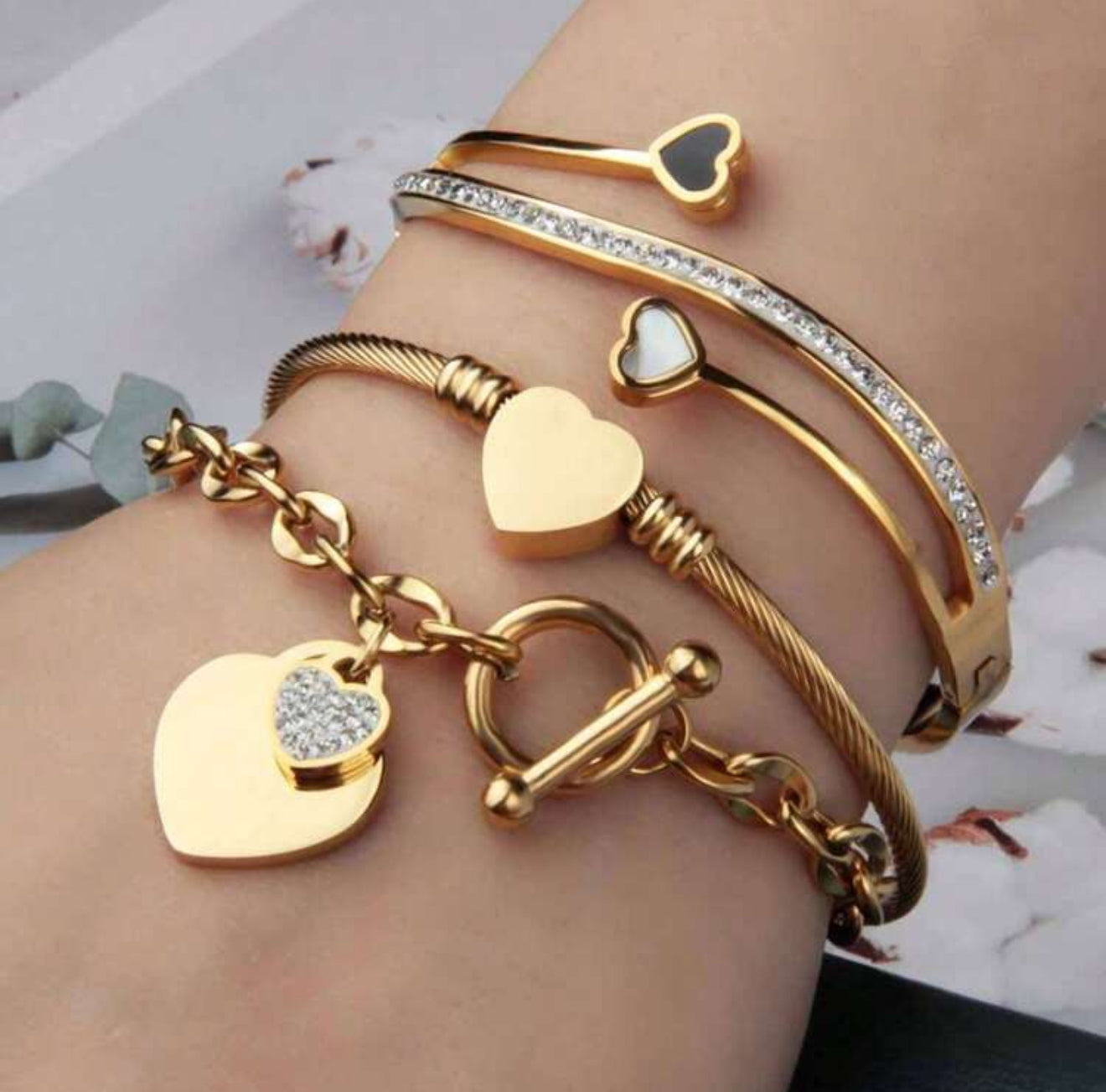 Trío corazones